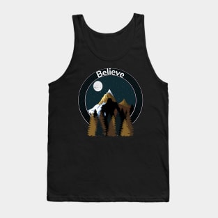 Bigfoot believe t-shirt Tank Top